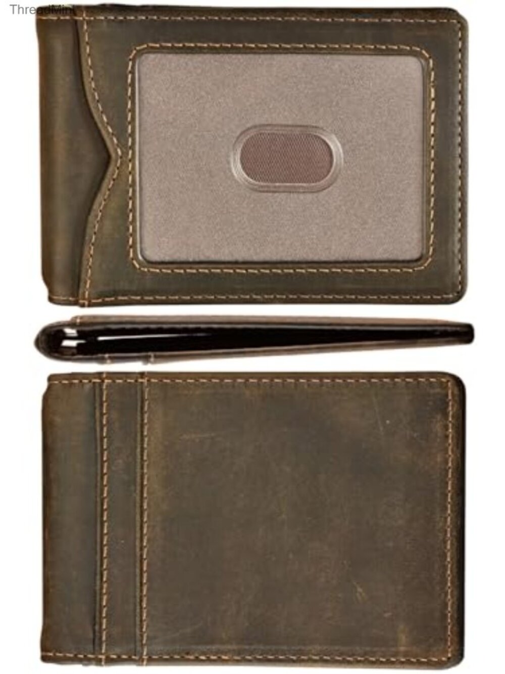 Slim Wallet with Money Clip RFID Blocking Minimalist Bifold Front Pocket